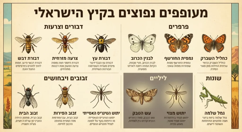 מדריך מגוון מעופפים מזיקים בישראל, מידע הדברה.