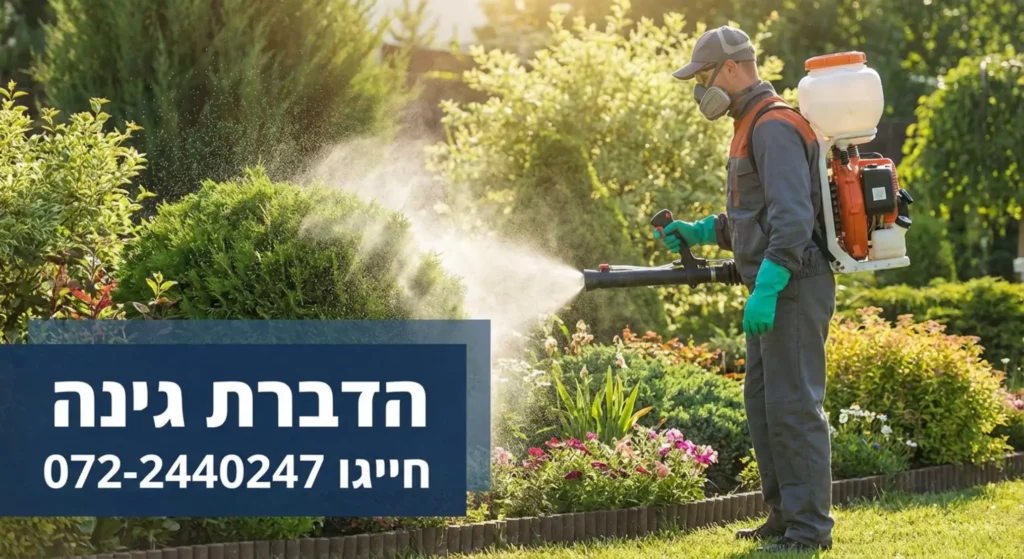 מדביר מרסס בחצר, שירותי הדברה, מספר טלפון.