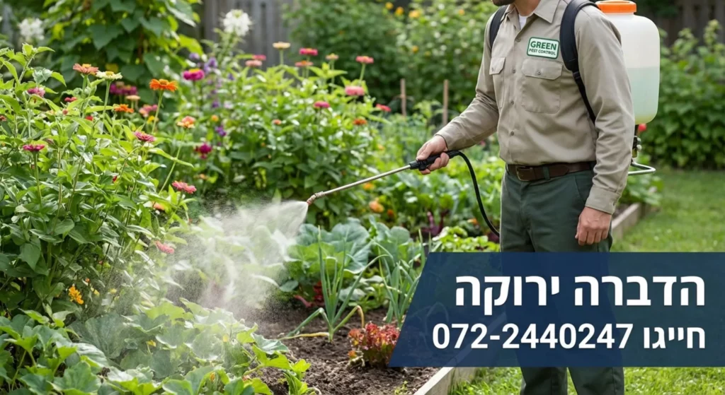 מדביר מרסס גינה פרחונית, שירותי הדברה והגנה.